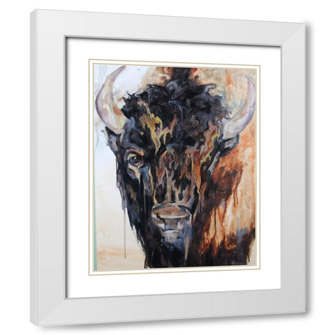 Face On White Modern Wood Framed Art Print with Double Matting by Gould, Renee