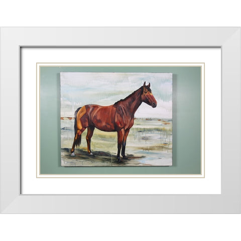 Fearless White Modern Wood Framed Art Print with Double Matting by Gould, Renee