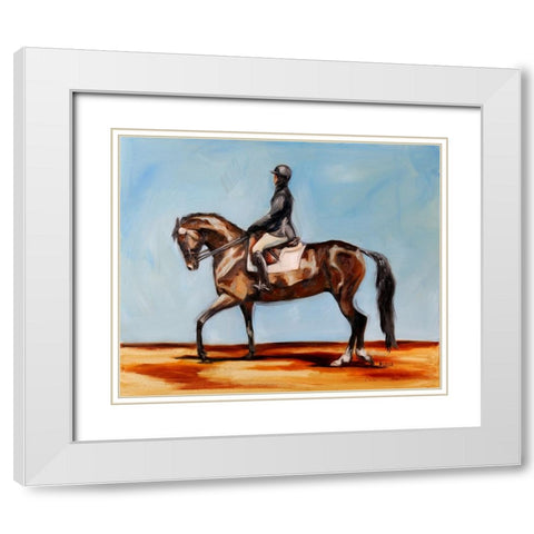 On Deck White Modern Wood Framed Art Print with Double Matting by Gould, Renee