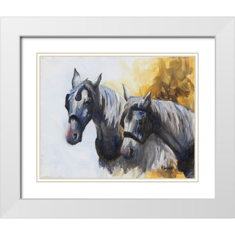 Slow Day White Modern Wood Framed Art Print with Double Matting by Gould, Renee