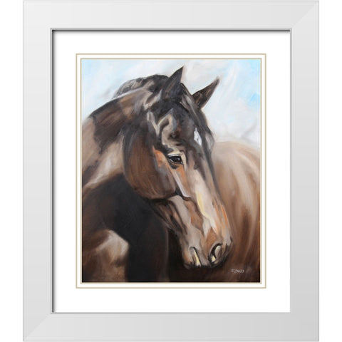 Smoldering White Modern Wood Framed Art Print with Double Matting by Gould, Renee