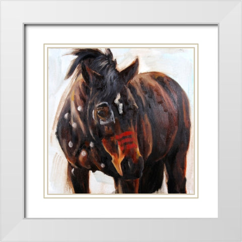 Wavering White Modern Wood Framed Art Print with Double Matting by Gould, Renee