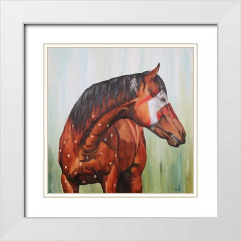 Whisper in the Wind White Modern Wood Framed Art Print with Double Matting by Gould, Renee