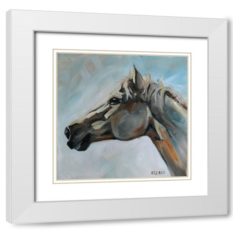 Sun Bathed White Modern Wood Framed Art Print with Double Matting by Gould, Renee