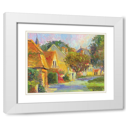 France I White Modern Wood Framed Art Print with Double Matting by Wallich, Richard