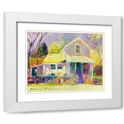 Mercado I White Modern Wood Framed Art Print with Double Matting by Wallich, Richard