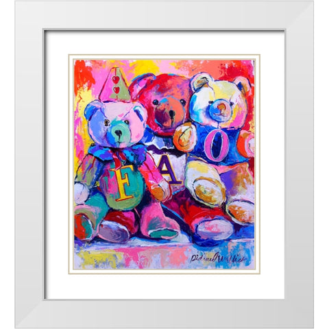 Bears White Modern Wood Framed Art Print with Double Matting by Wallich, Richard