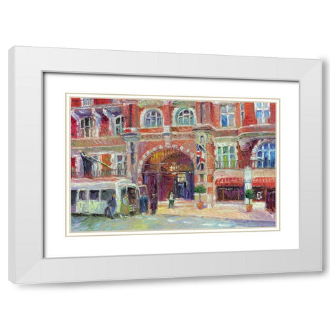 London White Modern Wood Framed Art Print with Double Matting by Wallich, Richard
