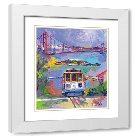 San Francisco 2 White Modern Wood Framed Art Print with Double Matting by Wallich, Richard
