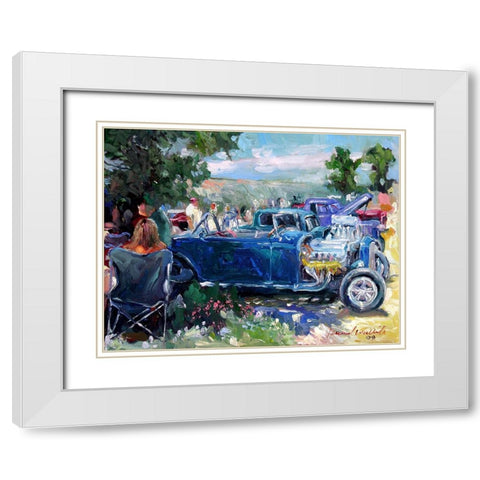 Headers White Modern Wood Framed Art Print with Double Matting by Wallich, Richard