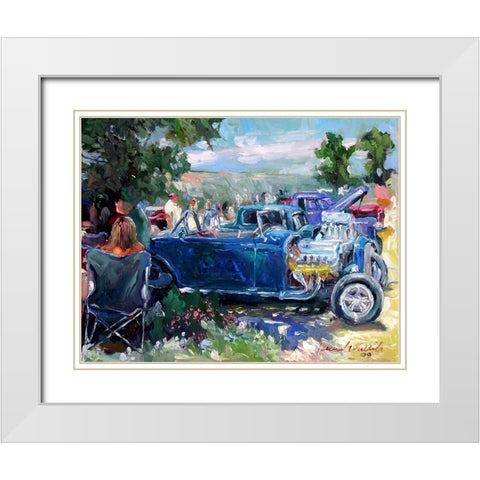 Headers White Modern Wood Framed Art Print with Double Matting by Wallich, Richard