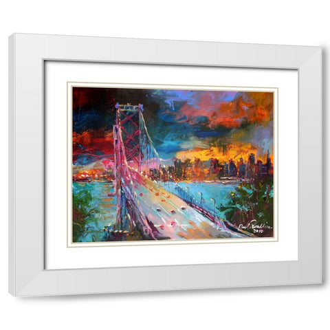San Fran White Modern Wood Framed Art Print with Double Matting by Wallich, Richard