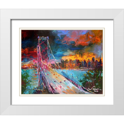 San Fran White Modern Wood Framed Art Print with Double Matting by Wallich, Richard