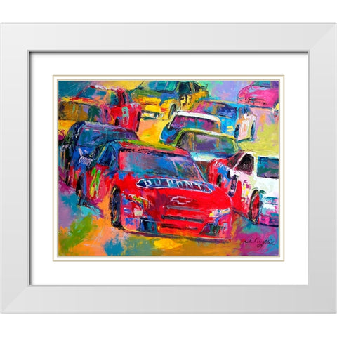 Jeff Gordon White Modern Wood Framed Art Print with Double Matting by Wallich, Richard