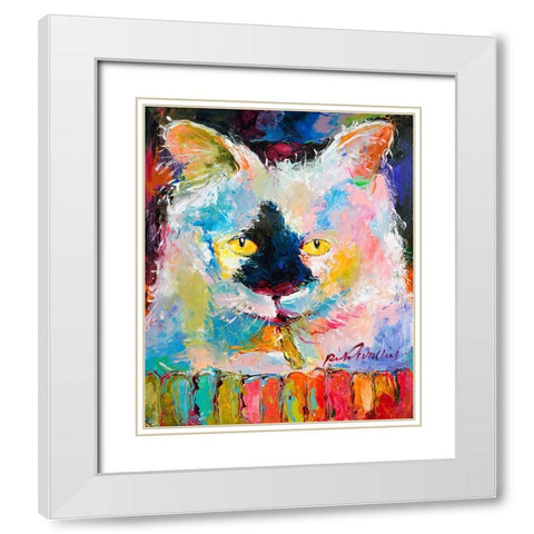 Mac White Modern Wood Framed Art Print with Double Matting by Wallich, Richard