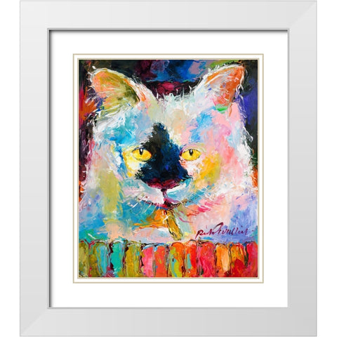 Mac White Modern Wood Framed Art Print with Double Matting by Wallich, Richard