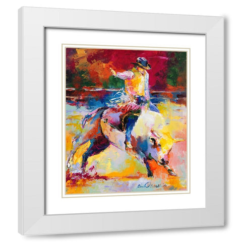 Rodeo White Modern Wood Framed Art Print with Double Matting by Wallich, Richard