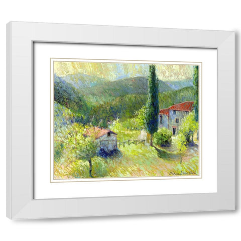 Italy 1 White Modern Wood Framed Art Print with Double Matting by Wallich, Richard