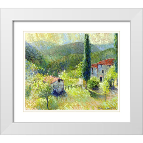 Italy 1 White Modern Wood Framed Art Print with Double Matting by Wallich, Richard