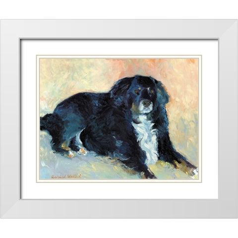 Harley White Modern Wood Framed Art Print with Double Matting by Wallich, Richard