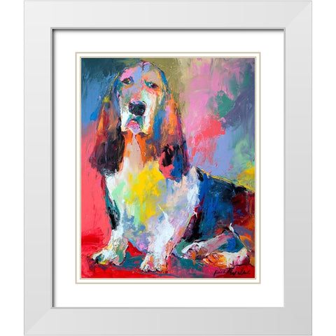 Art Bass White Modern Wood Framed Art Print with Double Matting by Wallich, Richard