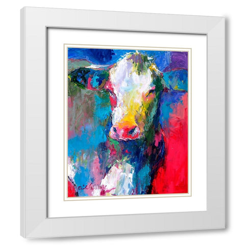 Art Cow 2 White Modern Wood Framed Art Print with Double Matting by Wallich, Richard