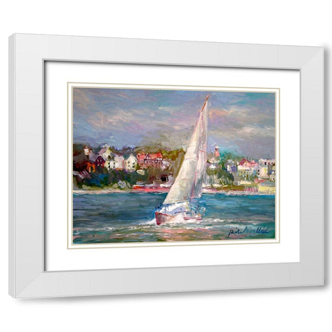artsail White Modern Wood Framed Art Print with Double Matting by Wallich, Richard