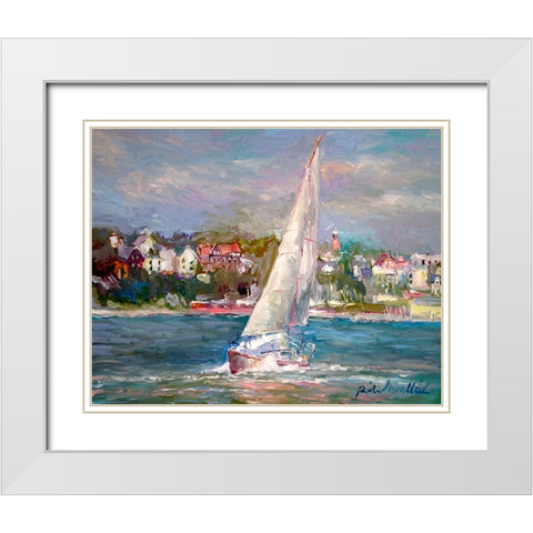 artsail White Modern Wood Framed Art Print with Double Matting by Wallich, Richard