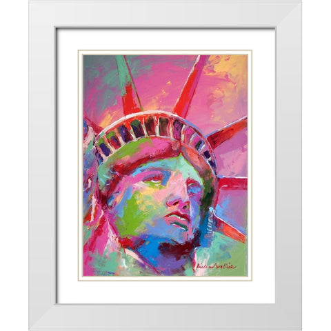 Lady White Modern Wood Framed Art Print with Double Matting by Wallich, Richard