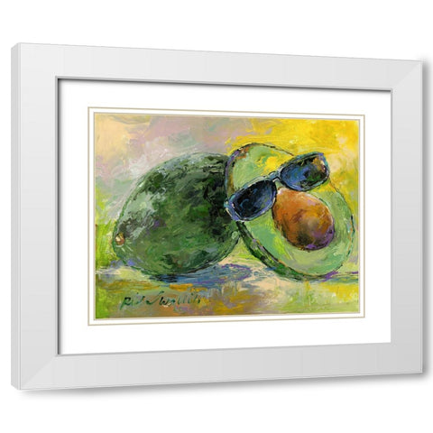 Art Avocado White Modern Wood Framed Art Print with Double Matting by Wallich, Richard