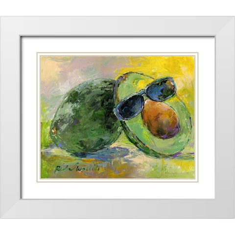 Art Avocado White Modern Wood Framed Art Print with Double Matting by Wallich, Richard