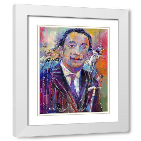 Dali White Modern Wood Framed Art Print with Double Matting by Wallich, Richard