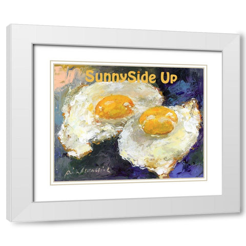 SunnySide Up White Modern Wood Framed Art Print with Double Matting by Wallich, Richard