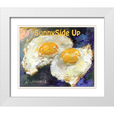 SunnySide Up White Modern Wood Framed Art Print with Double Matting by Wallich, Richard