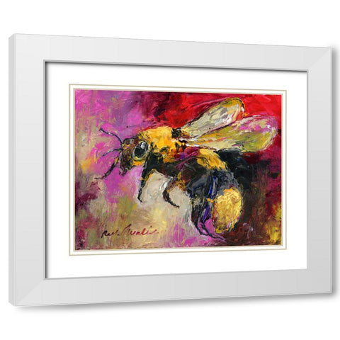 Art Bee1 White Modern Wood Framed Art Print with Double Matting by Wallich, Richard