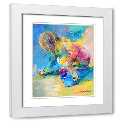 Jaden 3 White Modern Wood Framed Art Print with Double Matting by Wallich, Richard
