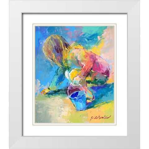 Jaden 3 White Modern Wood Framed Art Print with Double Matting by Wallich, Richard
