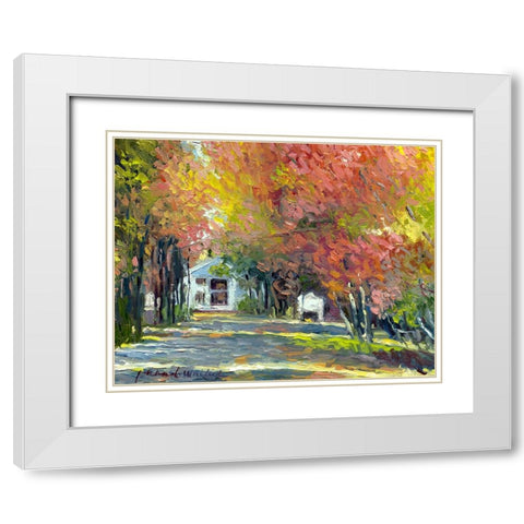 Ocean Park White Modern Wood Framed Art Print with Double Matting by Wallich, Richard