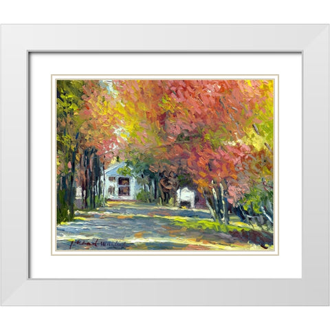 Ocean Park White Modern Wood Framed Art Print with Double Matting by Wallich, Richard