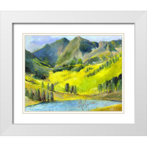Marron Bells White Modern Wood Framed Art Print with Double Matting by Wallich, Richard