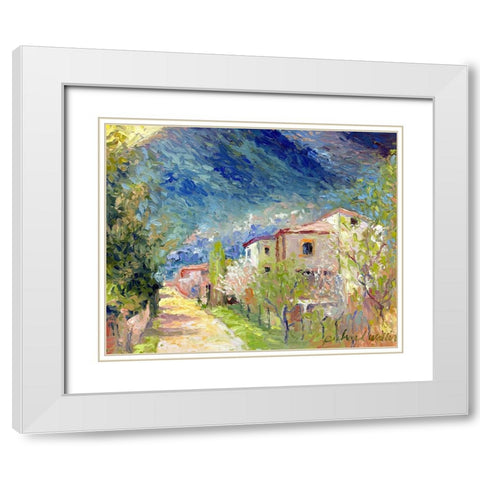 Italy 2 White Modern Wood Framed Art Print with Double Matting by Wallich, Richard