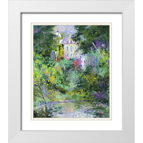 Westport White Modern Wood Framed Art Print with Double Matting by Wallich, Richard