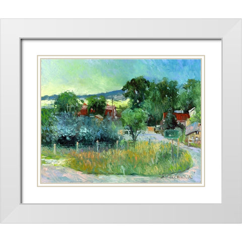 Rooney Ranch 4 White Modern Wood Framed Art Print with Double Matting by Wallich, Richard