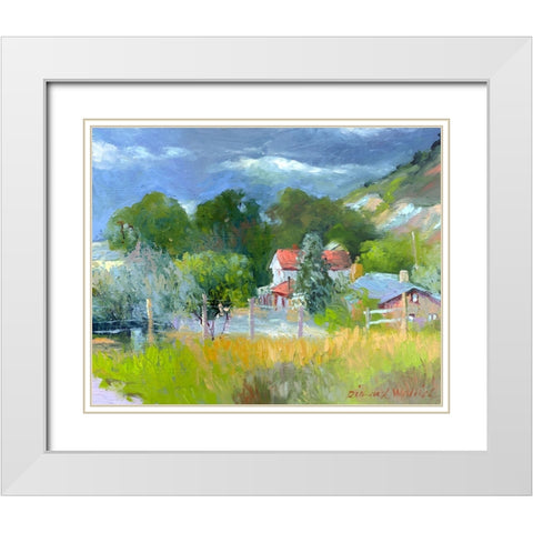 Rooney Ranch 6 White Modern Wood Framed Art Print with Double Matting by Wallich, Richard