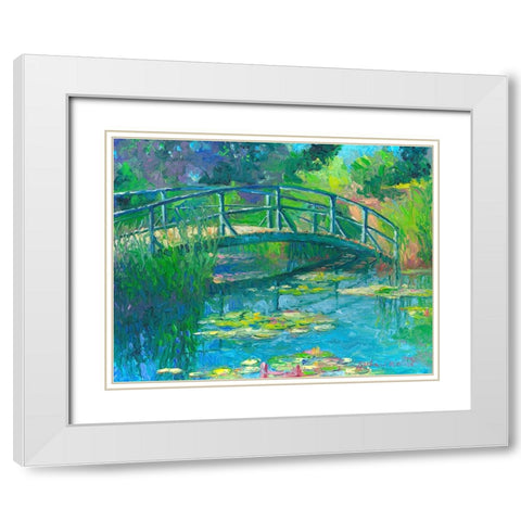 Lilies 5 White Modern Wood Framed Art Print with Double Matting by Wallich, Richard