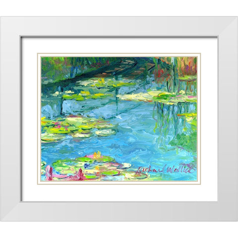 Lilies 6 White Modern Wood Framed Art Print with Double Matting by Wallich, Richard