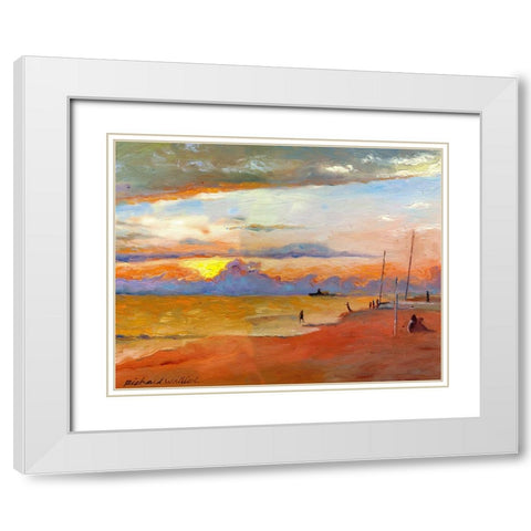 Mexico White Modern Wood Framed Art Print with Double Matting by Wallich, Richard