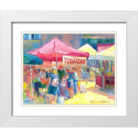 Tomatoes White Modern Wood Framed Art Print with Double Matting by Wallich, Richard