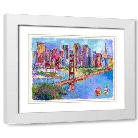 Sanft~1 White Modern Wood Framed Art Print with Double Matting by Wallich, Richard