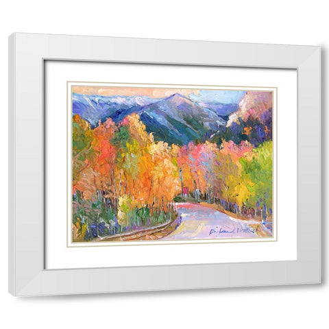 Cotton 7 White Modern Wood Framed Art Print with Double Matting by Wallich, Richard